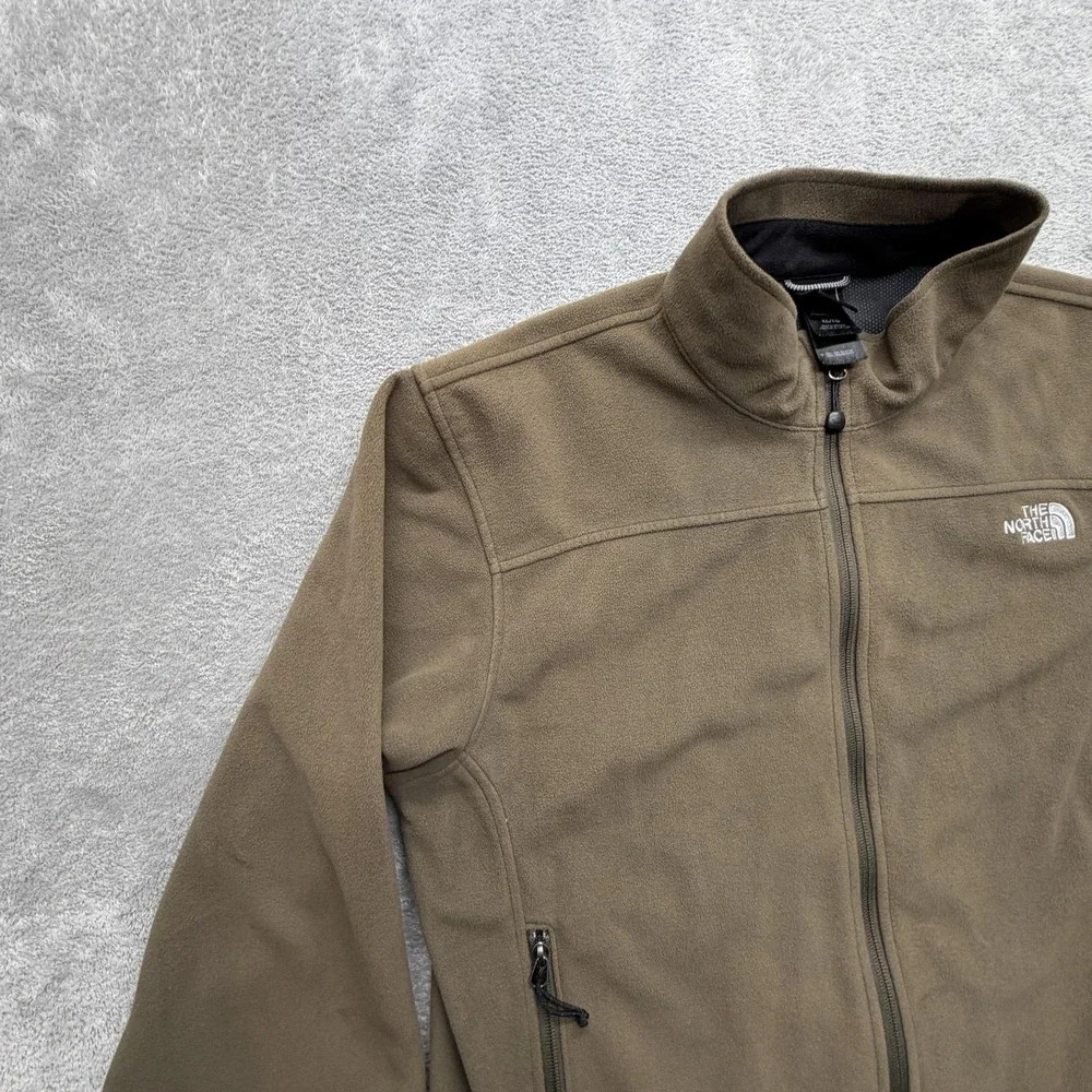 The‎ North Face Jacket Mens XL Brown Windwall Full Zip Lined Pockets Outdoor